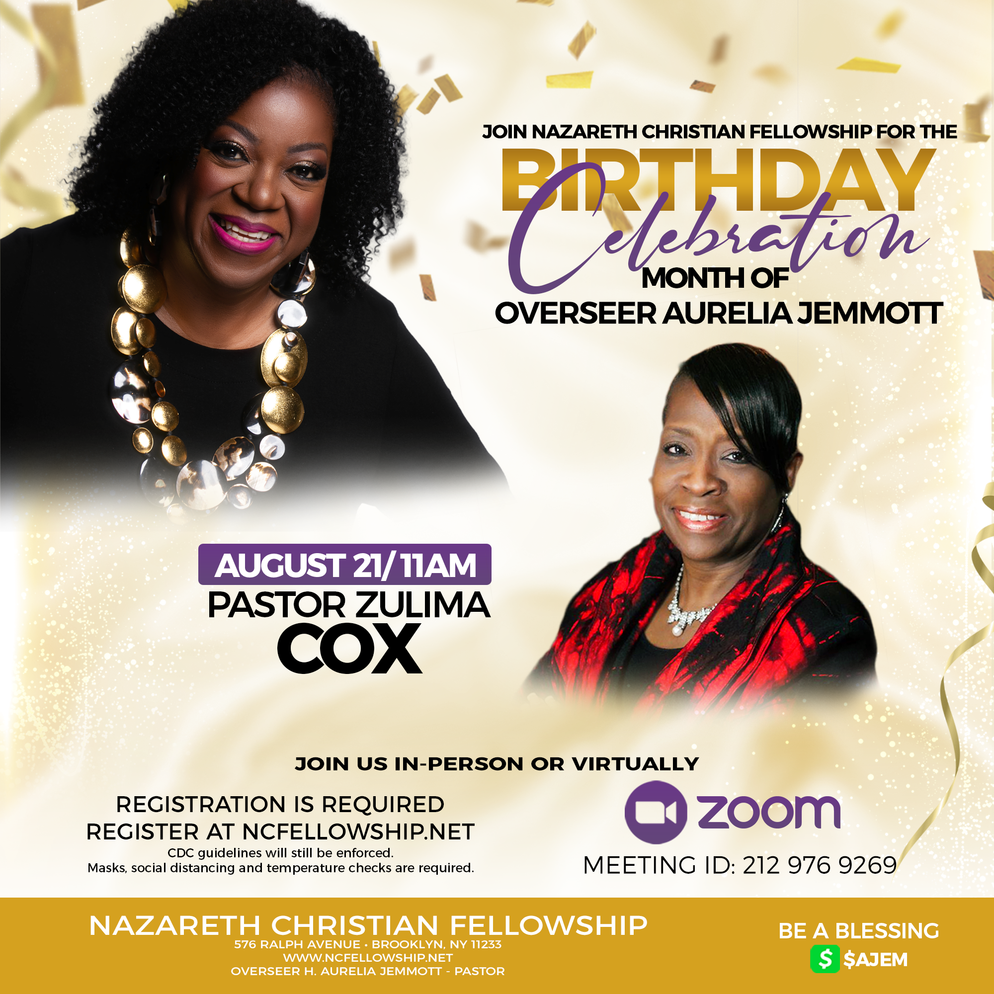 Birthday Pastor Zulima Cox